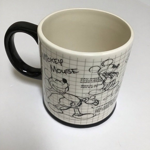 Disney Mickey Mouse Sketch Coffee Mug Cartoon Jumbo Tea Cup Big 16 oz Vintage - Picture 13 of 15